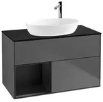 Villeroy und Boch Finion Waschtischunterschrank F892PDGK 100cm, Abdeckplatte...