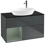 Villeroy und Boch Finion Waschtischunterschrank F892GMHG 100cm, Abdeckplatte...
