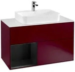 Villeroy und Boch Finion Waschtischunterschrank F361PDHB 100cm, Abdeckplatte...