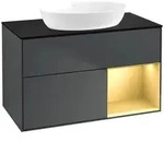 Villeroy und Boch Finion Waschtischunterschrank FA22HFHG 100cm, Abdeckplatte...
