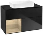Villeroy und Boch Finion Waschtischunterschrank F652PCPD 100x60,3x50,1cm, Regal...