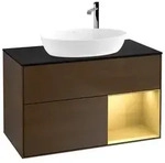 Villeroy und Boch Finion Waschtischunterschrank F902HFGN 100cm, Abdeckplatte...