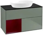 Villeroy und Boch Finion Waschtischunterschrank FA12HBGM 100cm, Abdeckplatte...