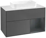 Villeroy und Boch Finion Waschtischunterschrank F661HGGK 100x60,3x50,1cm, Regal