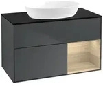 Villeroy und Boch Finion Waschtischunterschrank FA22PCHG 100cm, Abdeckplatte...
