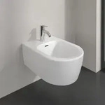 Villeroy und Boch Skyla Bidet 44820001 37x53cm, f&uuml;r 1-Loch Armatur, mit...