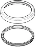 hansgrohe Rosette Axor Brausehalter 3-/4-Loch 95753000 Wannenarmatur chrom
