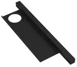 Hewi Waschtischprofil 950.13.0004SC 408mm, mit Ablage 360x102mm, dunkelgrau