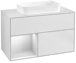 Villeroy und Boch Finion Waschtischunterschrank F651MTMT 100x60,3x50,1cm, Regal...