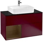 Villeroy und Boch Finion Waschtischunterschrank F112GNHB 100cm, Abdeckplatte...
