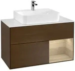 Villeroy und Boch Finion Waschtischunterschrank F121PCGN 100cm, Abdeckplatte...