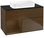 Villeroy und Boch Finion Waschtischunterschrank F652GNGN 100x60,3x50,1cm, Regal...