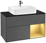 Villeroy und Boch Finion Waschtischunterschrank F122HFGK 100cm, Abdeckplatte...