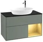 Villeroy und Boch Finion Waschtischunterschrank F902HFGM 100cm, Abdeckplatte...