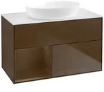 Villeroy und Boch Finion Waschtischunterschrank FA11GNGN 100cm, Abdeckplatte...