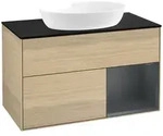Villeroy und Boch Finion Waschtischunterschrank FA22HGPC 100cm, Abdeckplatte...