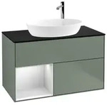 Villeroy und Boch Finion Waschtischunterschrank F892MTGM 100cm, Abdeckplatte...