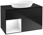 Villeroy und Boch Finion Waschtischunterschrank FA12GFPD 100cm, Abdeckplatte...