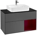 Villeroy und Boch Finion Waschtischunterschrank F122HBGK 100cm, Abdeckplatte...