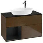 Villeroy und Boch Finion Waschtischunterschrank F892PDGN 100cm, Abdeckplatte...