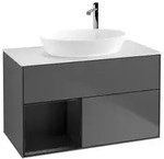 Villeroy und Boch Finion Waschtischunterschrank F891PDGK 100cm, Abdeckplatte...