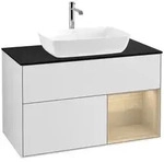Villeroy und Boch Finion Waschtischunterschrank F782PCMT 100cm, Abdeckplatte...