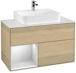 Villeroy und Boch Finion Waschtischunterschrank F111MTPC 100cm, Abdeckplatte...