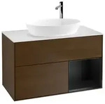 Villeroy und Boch Finion Waschtischunterschrank F901PDGN 100cm, Abdeckplatte...