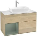 Villeroy und Boch Finion Waschtischunterschrank F771GMPC 100cm, Abdeckplatte...