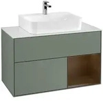 Villeroy und Boch Finion Waschtischunterschrank F121GNGM 100cm, Abdeckplatte...