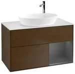 Villeroy und Boch Finion Waschtischunterschrank F901GKGN 100cm, Abdeckplatte...