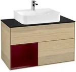 Villeroy und Boch Finion Waschtischunterschrank F112HBPC 100cm, Abdeckplatte...