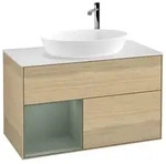 Villeroy und Boch Finion Waschtischunterschrank F891GMPC 100cm, Abdeckplatte...