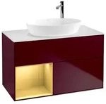 Villeroy und Boch Finion Waschtischunterschrank F891HFHB 100cm, Abdeckplatte...
