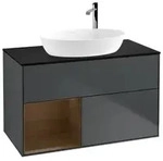 Villeroy und Boch Finion Waschtischunterschrank F892GNHG 100cm, Abdeckplatte...