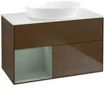 Villeroy und Boch Finion Waschtischunterschrank FA11GMGN 100cm, Abdeckplatte...