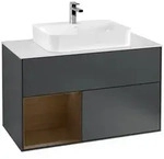 Villeroy und Boch Finion Waschtischunterschrank F361GNHG 100cm, Abdeckplatte...