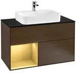 Villeroy und Boch Finion Waschtischunterschrank F362HFGN 100cm, Abdeckplatte...