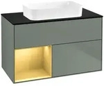 Villeroy und Boch Finion Waschtischunterschrank F652HFGM 100x60,3x50,1cm, Regal...
