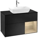 Villeroy und Boch Finion Waschtischunterschrank F782PCPD 100cm, Abdeckplatte...