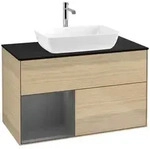 Villeroy und Boch Finion Waschtischunterschrank F772GKPC 100cm, Abdeckplatte...