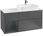 Villeroy und Boch Finion Waschtischunterschrank F391HGGK 120cm, Abdeckplatte...