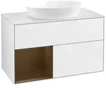 Villeroy und Boch Finion Waschtischunterschrank FA11GNGF 100cm, Abdeckplatte...