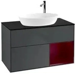 Villeroy und Boch Finion Waschtischunterschrank F902HBHG 100cm, Abdeckplatte...
