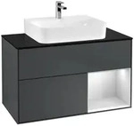 Villeroy und Boch Finion Waschtischunterschrank F122MTHG 100cm, Abdeckplatte...