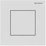 Geberit Typ 40 Urinal-Steuerung 116217JT1 pneumatisch, Square, wei&szlig; matt /