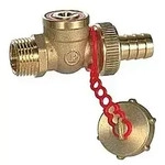 KFE Kugelhahn Euro R608Y014 3/4" mit Schlauchtuelle 1/2"