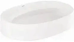Kludi RESA O Waschtisch 58CW2043 60 x 40 x 14 cm, Oval, Wei&szlig; gl&auml;nzend