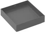 hansgrohe Xuniva Evo E Aufsatzwaschtisch 60324760 400x400mm, ohne Hahnloch/&Uuml;berlauf,