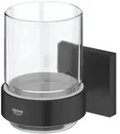 Grohe Start Cube Glas mit Halter 410972430 mattschwarz